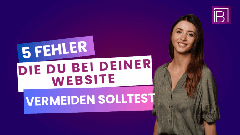 5 Fehler, die du bei deiner Website vermeiden solltest